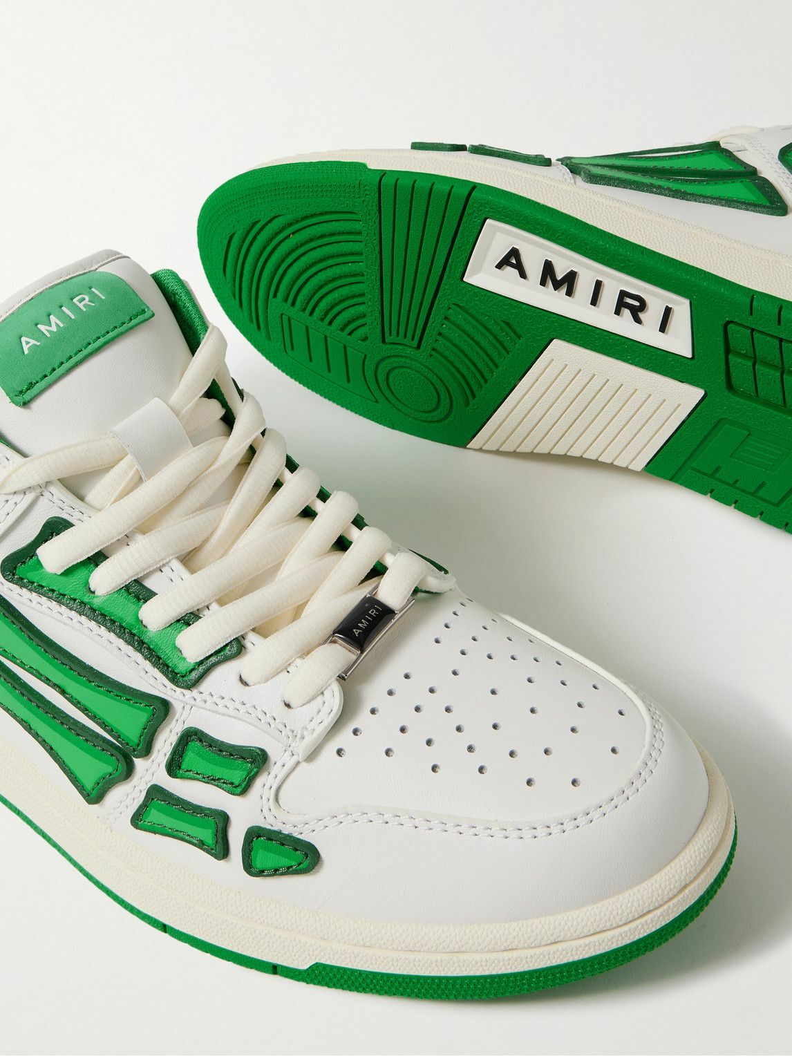 AMIRI - Skel-Top Leather Sneakers - Neutrals Amiri