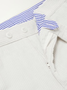 Rubinacci - Modaluca Tapered Cotton-Corduroy Trousers - Neutrals