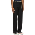 Marni Black Canvas Chino Trousers