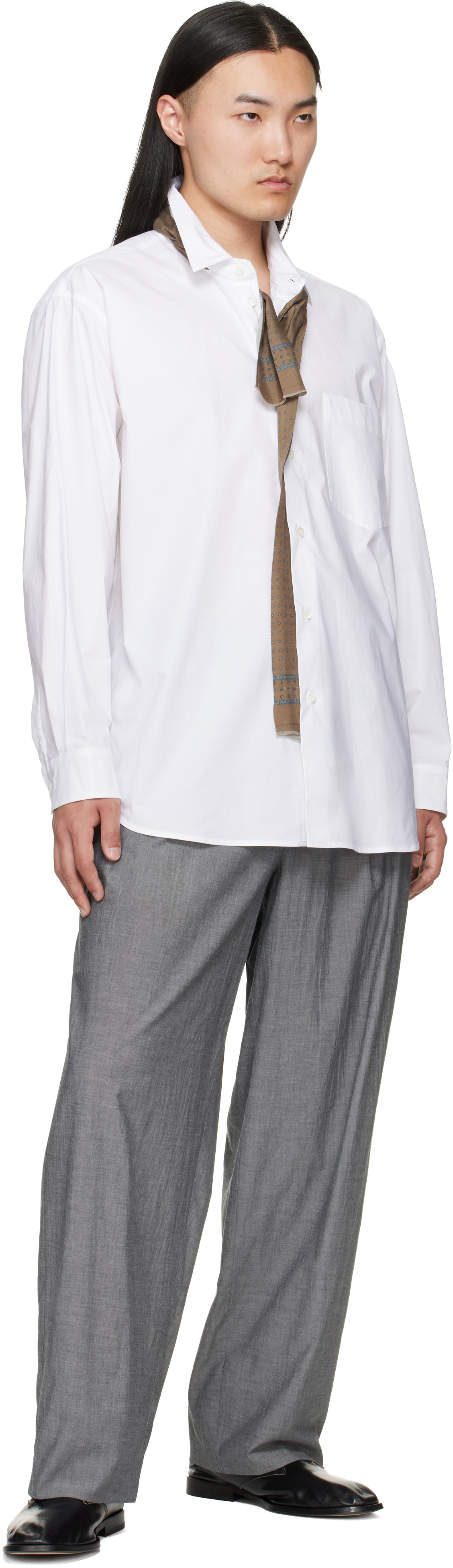 Magliano White Crispy Penna Long Sleeve Shirt
