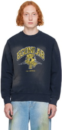 EGONlab Navy Printed-Logo Sweatshirt