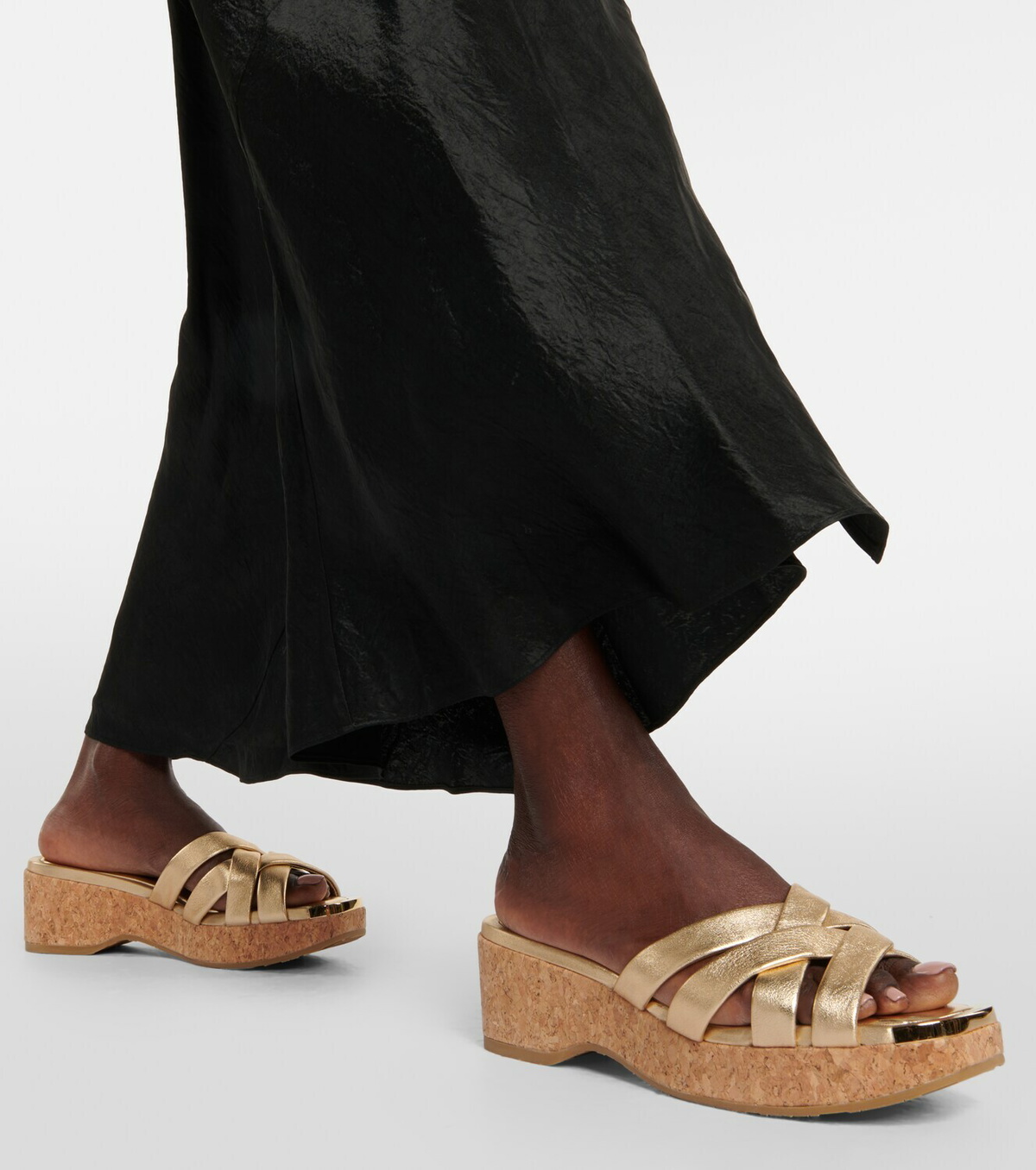 【完売必至】Jimmy Choo Maribou 50 レザーサンダル jimmy-choo-black-maribou-50-