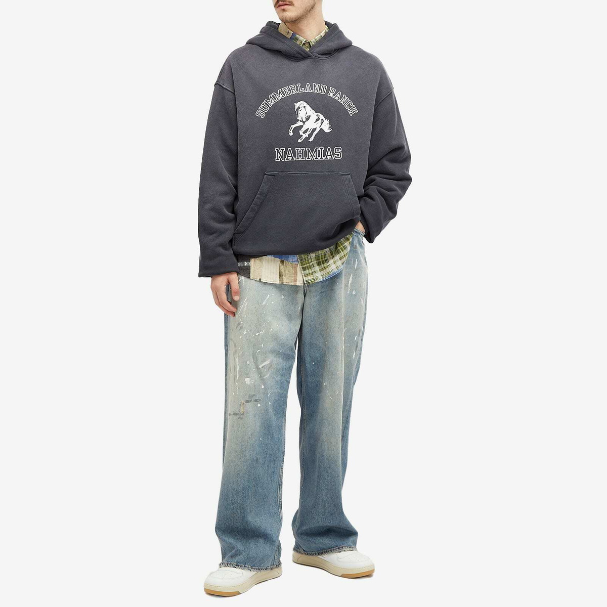 Nahmias Men's Summerland Ranch Hoodie in Worn Black