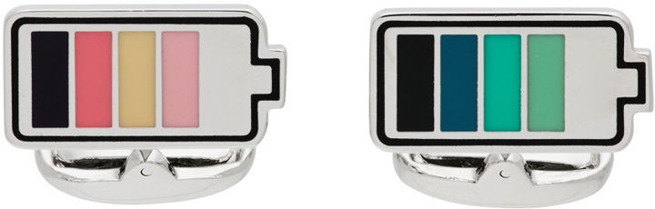 Photo: Paul Smith Silver & Multicolor Battery Cufflinks