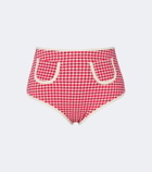 Montce Polly gingham bikini bottoms