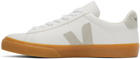 VEJA White & Gray Campo Sneakers