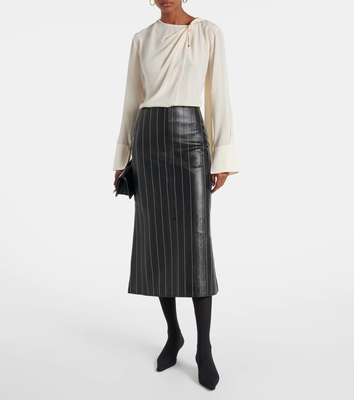 Victoria Beckham 45 jersey over-the-knee boots