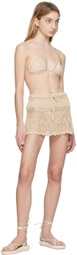 Akoia SSENSE Exclusive Beige Menari Cover Up