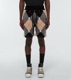 Burberry - Affleck wool-blend argyle shorts