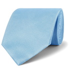 TOM FORD - 8cm Woven Tie - Light blue