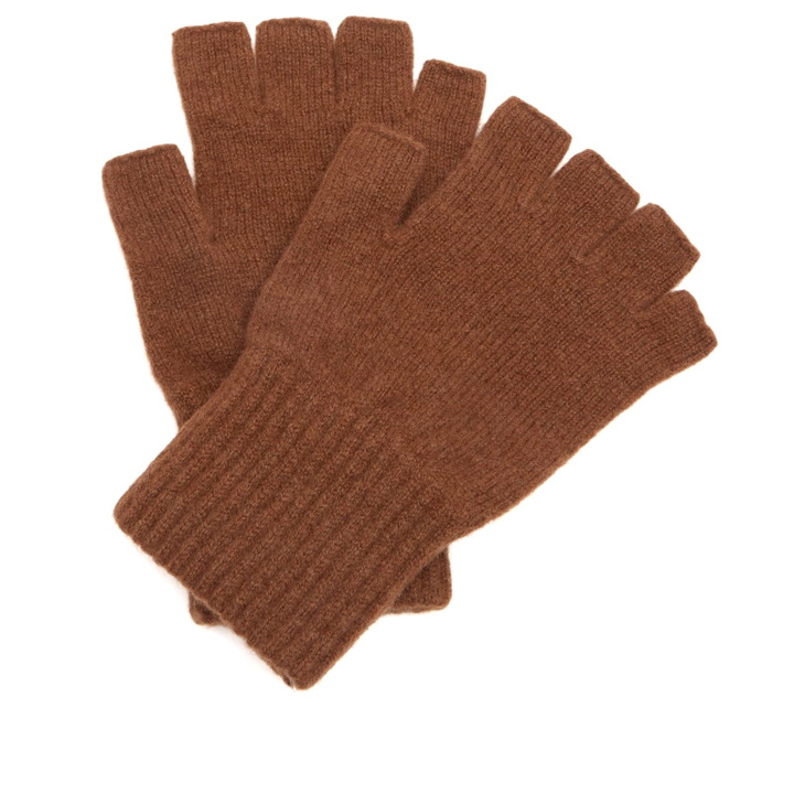 Photo: MHL by Margaret Howell Men's Cut Off Glove in Brown 