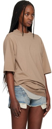 Rick Owens DRKSHDW Tan Temple Jumbo SS T-shirt