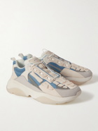 AMIRI - Bone Runner Leather and Suede-Trimmed Mesh Sneakers - White