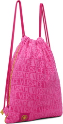 Versace Pink 'I Heart Baroque' Gym Carrier Backpack