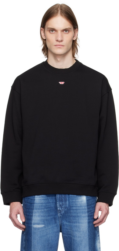 Photo: Diesel Black S-Boxt-Div Sweatshirt