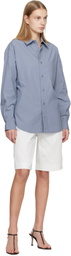 Matteau White Long Chino Shorts