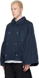 HODAKOVA Navy Double Breasted Upd Jacket