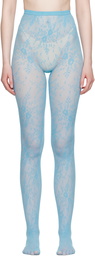 Swedish Stockings Blue Rosa Lace Tights