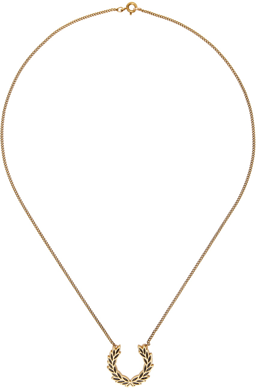 Fred Perry Gold Laurel Wreath Necklace