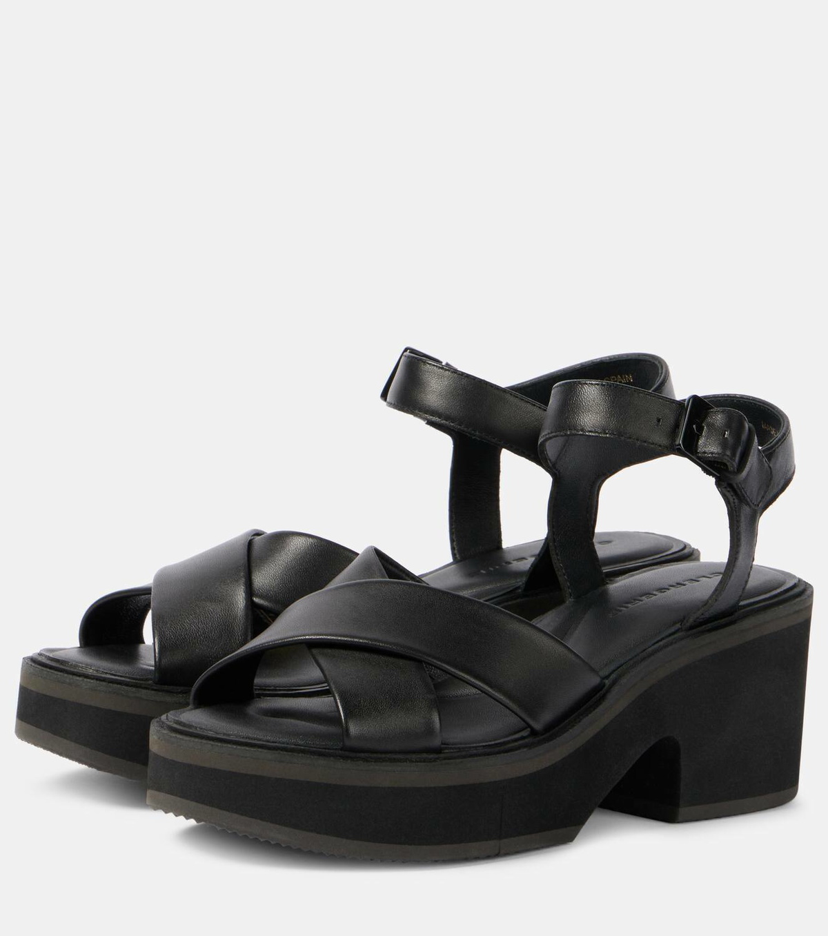 Clergerie Charline leather platform sandals