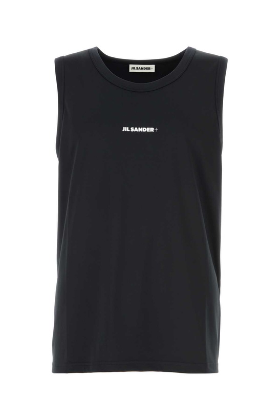 Photo: Jil Sander Black Stretch Polyester Tank Top