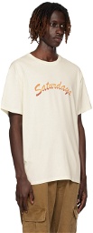 Saturdays NYC Off-White Horizon Script T-Shirt