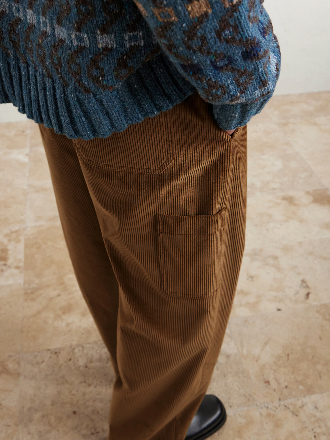 LOEWE - Straight-Leg Cotton-Corduroy Trousers - Brown