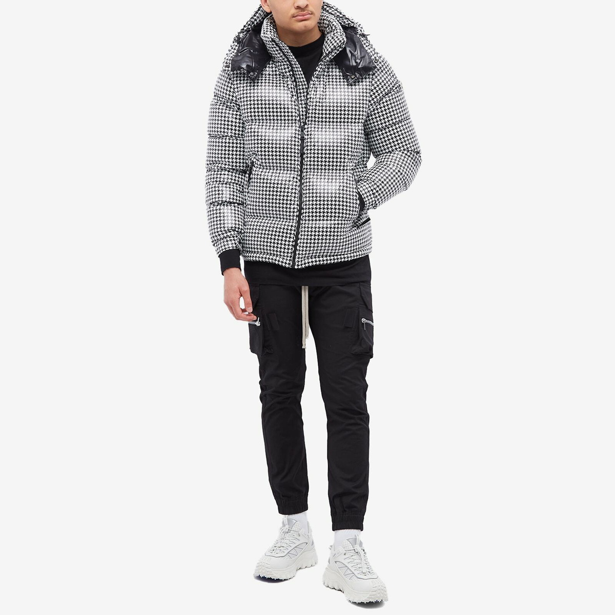 Moncler Men's Genius x Fragment Socotrine Down Jacket in Black/White ...