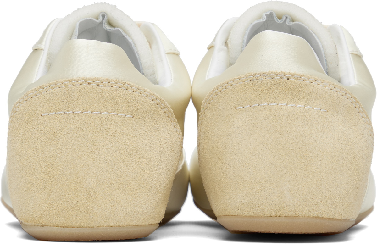 MM6 Maison Margiela Yellow Satin Factory Sneakers