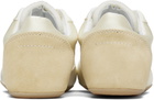 MM6 Maison Margiela Yellow Satin Factory Sneakers