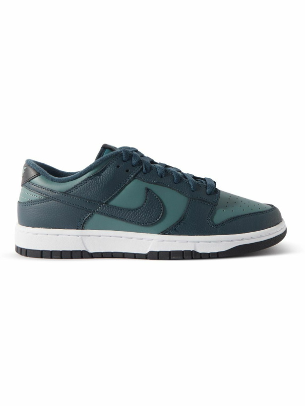 Photo: Nike - Dunk Low Leather Sneakers - Blue