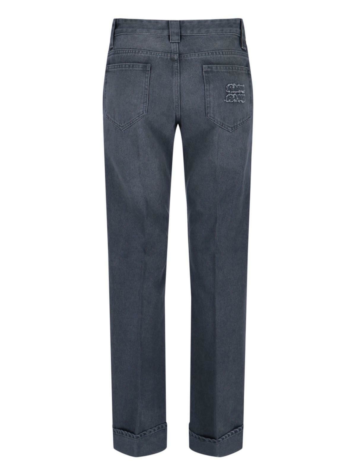 Miu Miu - Washed Straight Leg Jeans in Black Miu Miu Miu Miu - Washed Straight Leg Jeans in Black Miu Miu