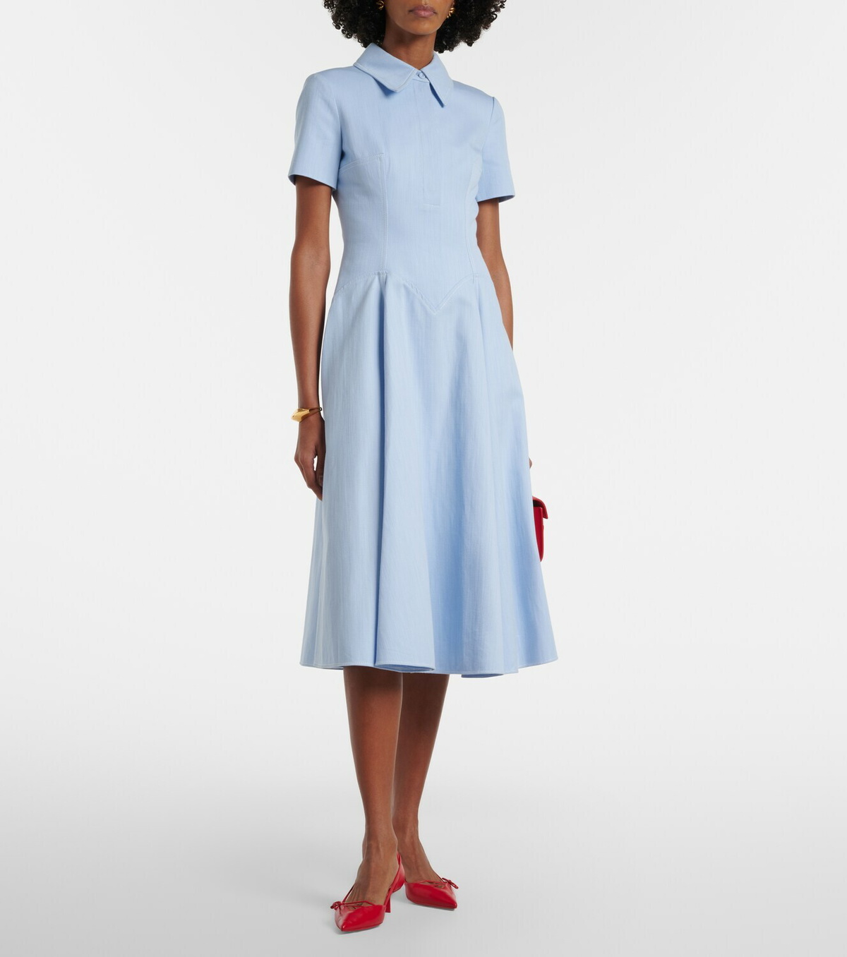 Emilia Wickstead Jody bouclé tweed midi dress