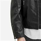 Nudie Jeans Co Men's Eddy Rider Leather Jacket in Black