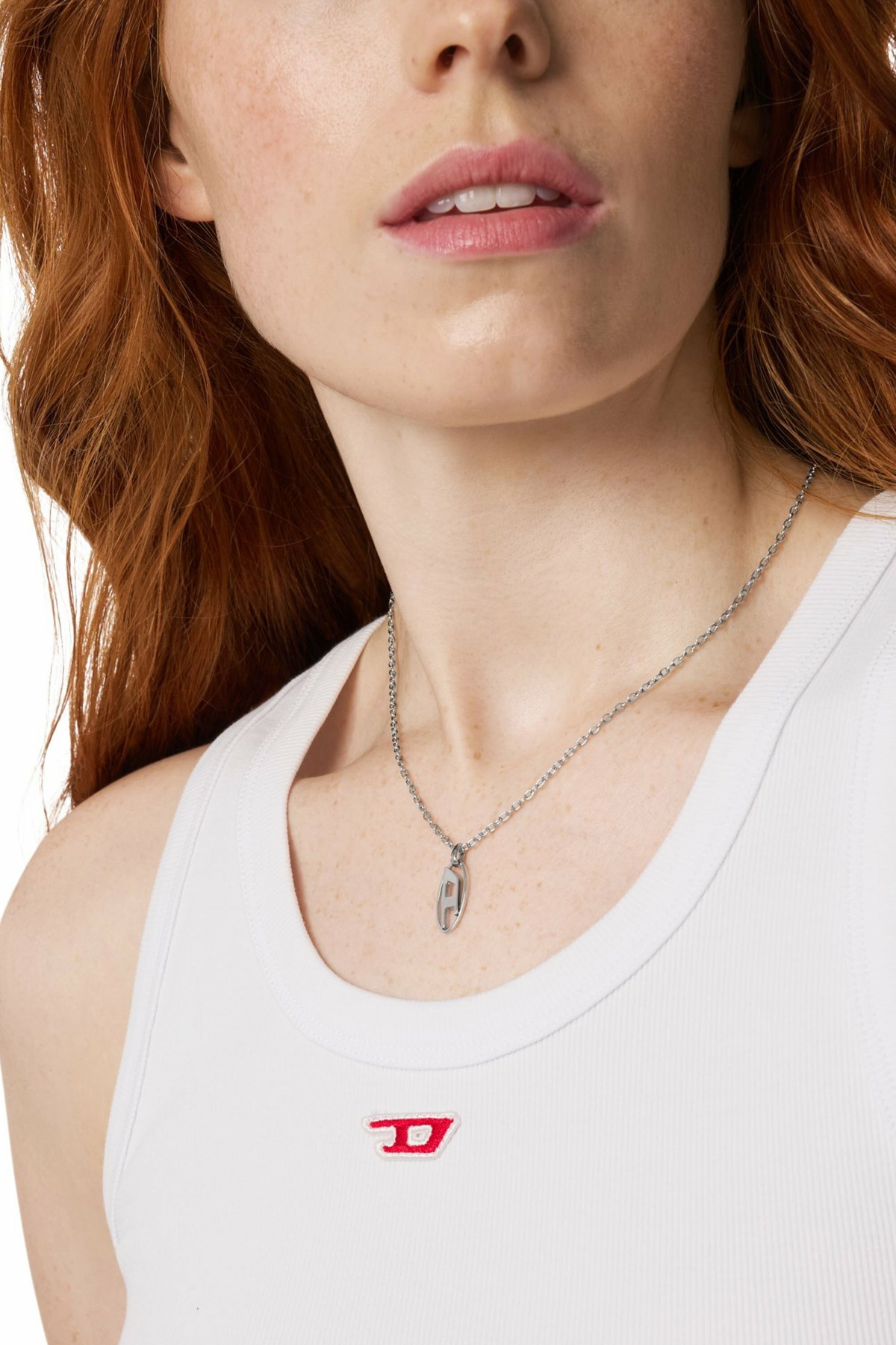 Diesel Stainless steel pendant necklace - Necklaces - Unisex - Silver