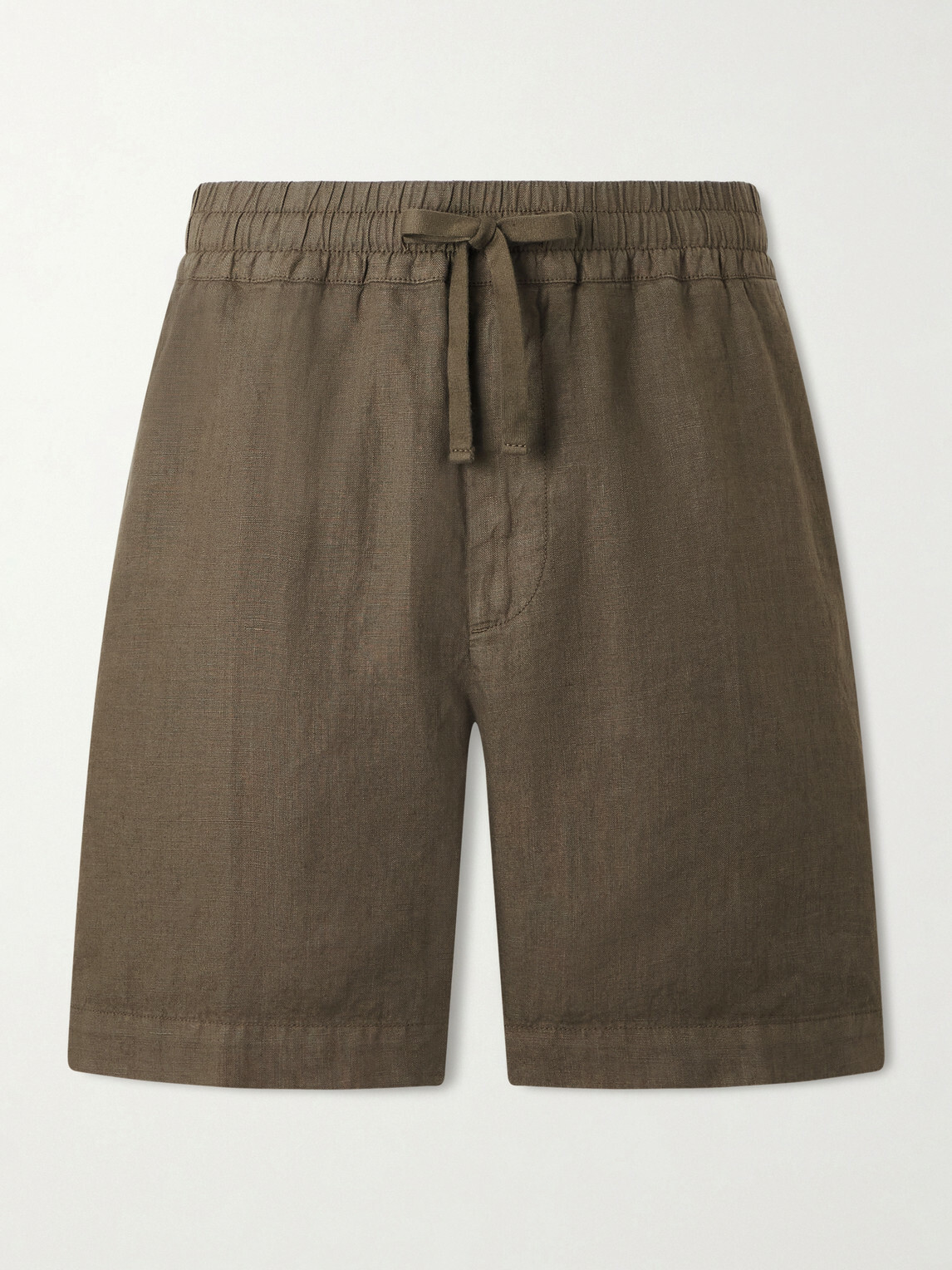 Altea - Samuel Straight-Leg Linen Shorts - Green