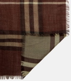 Burberry Burberry Check wool and silk scarf