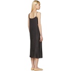 Moderne Black Portrait Long Slip Dress