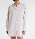 Leset Yoshi striped cotton-blend shirt
