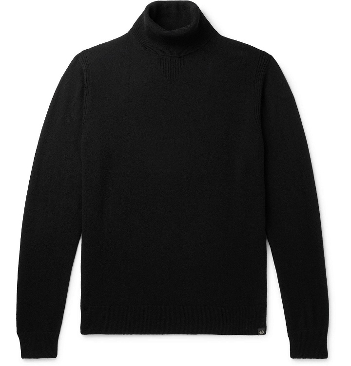 Photo: Belstaff - Wool and Cashmere-Blend Rollneck Sweater - Black