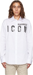 Dsquared2 White Icon Drop Shirt
