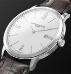 Baume & Mercier - Classima Quartz 40mm Steel and Croc-Effect Leather Watch - White