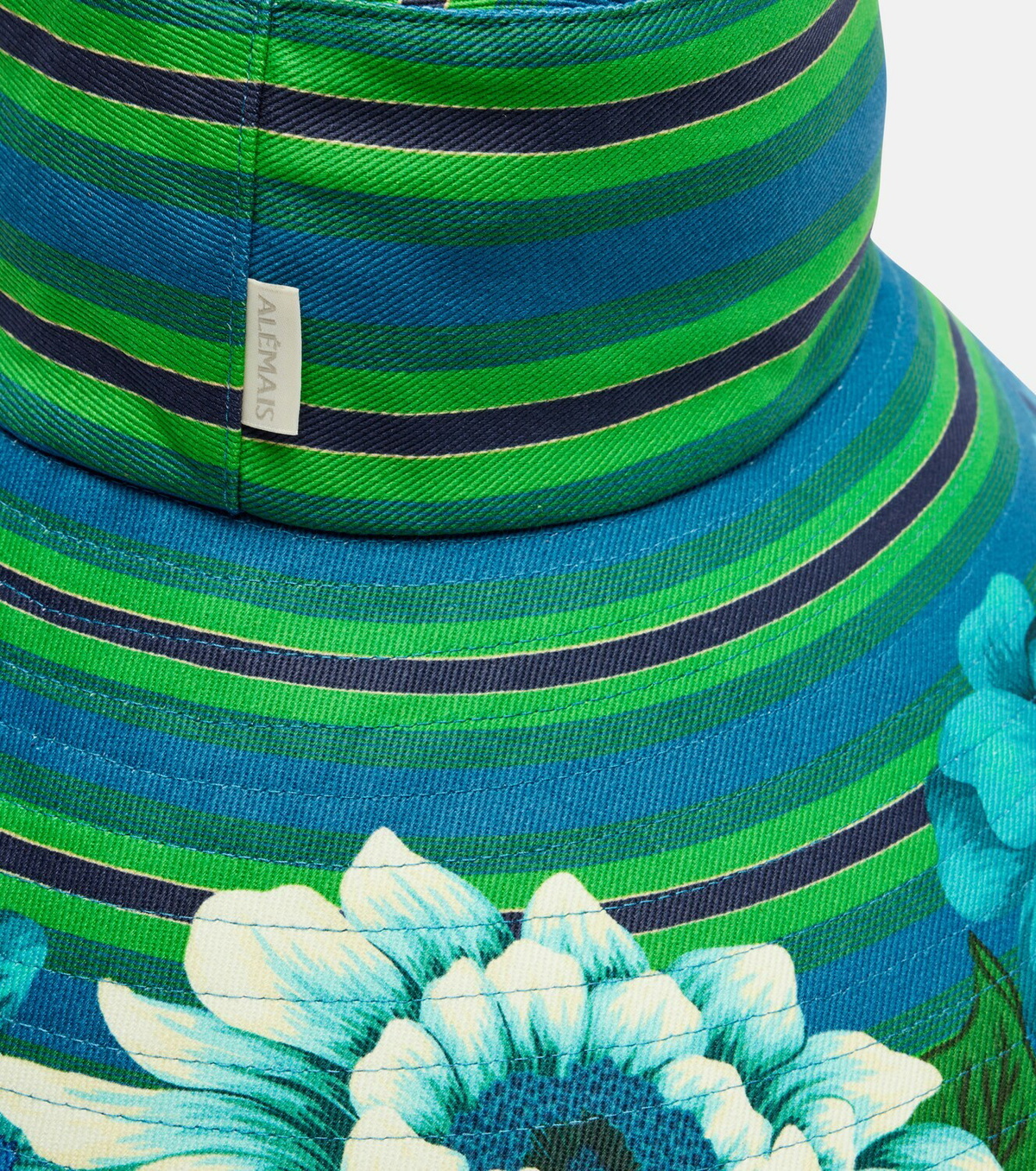 Alémais Margo printed cotton canvas sun hat