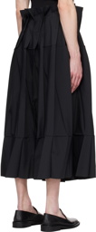 132 5. ISSEY MIYAKE Black Solid Trousers