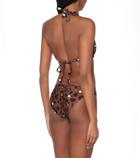 The Upside - Adriana leopard-print bikini top