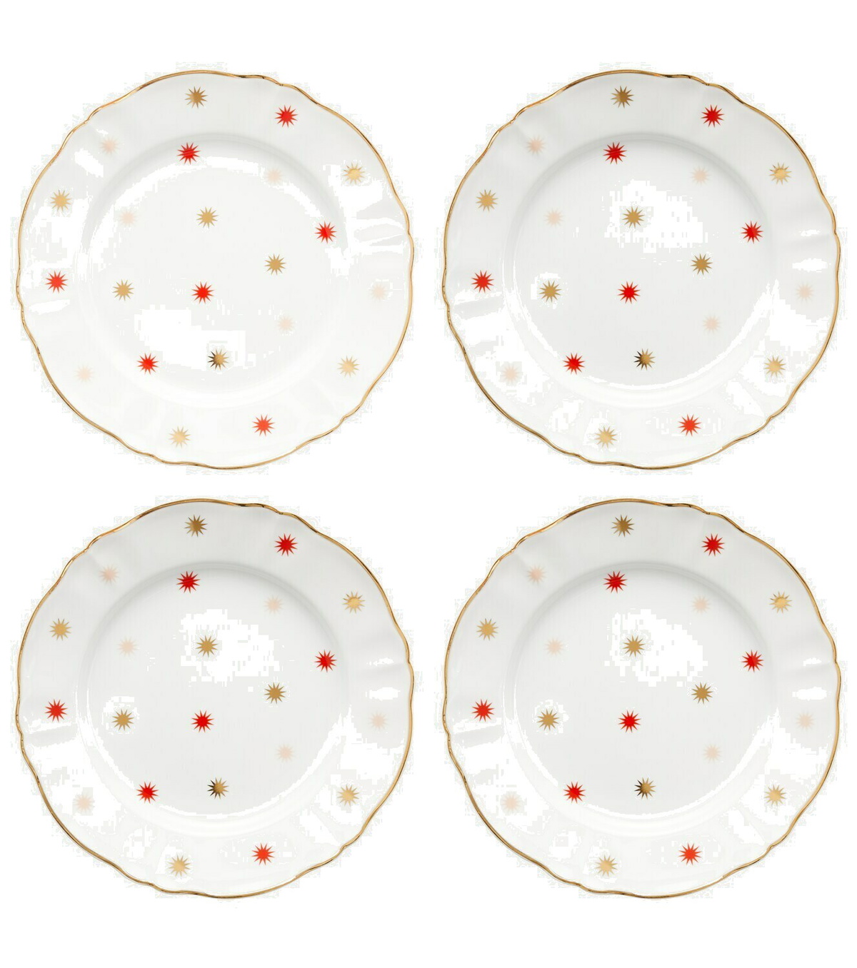 Bitossi - Volta Set Of 4 Dinner Plates Bitossi Ceramiche