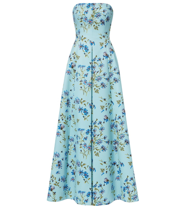 Photo: Emilia Wickstead Ragna floral taffeta faille gown