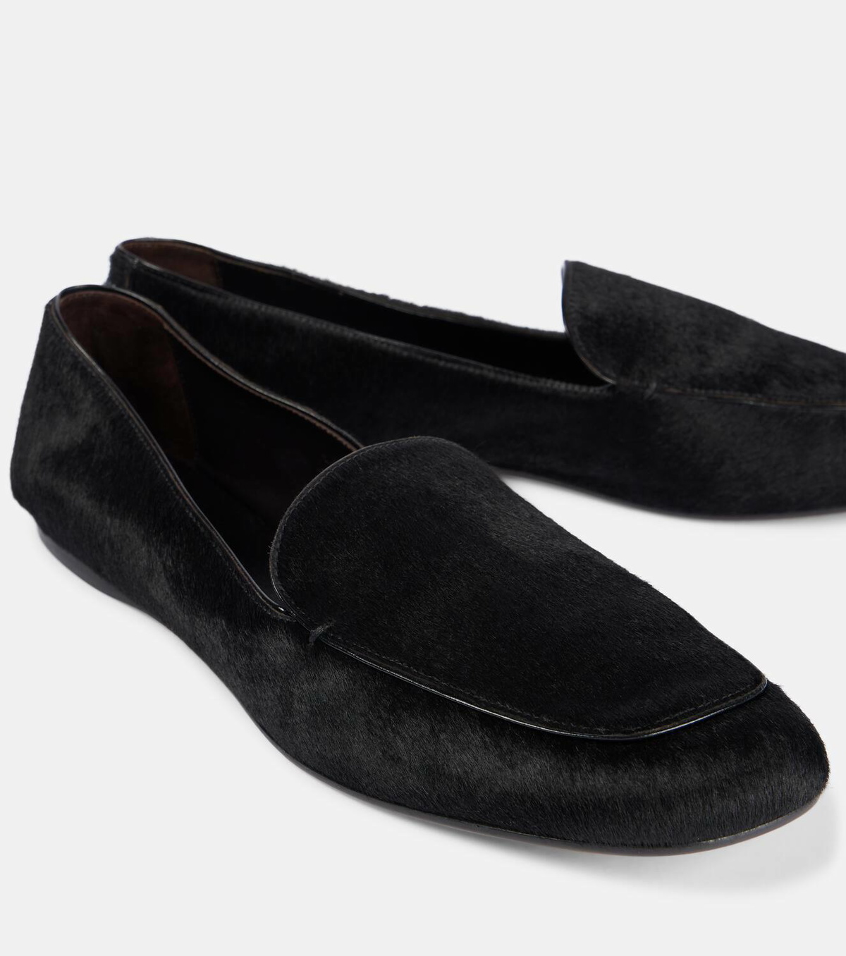 Khaite Monroe calf hair loafers