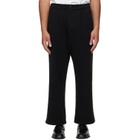 Les Tien Black French Terry Suit Trousers