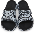 Givenchy Black & White Marshmallow Sandals